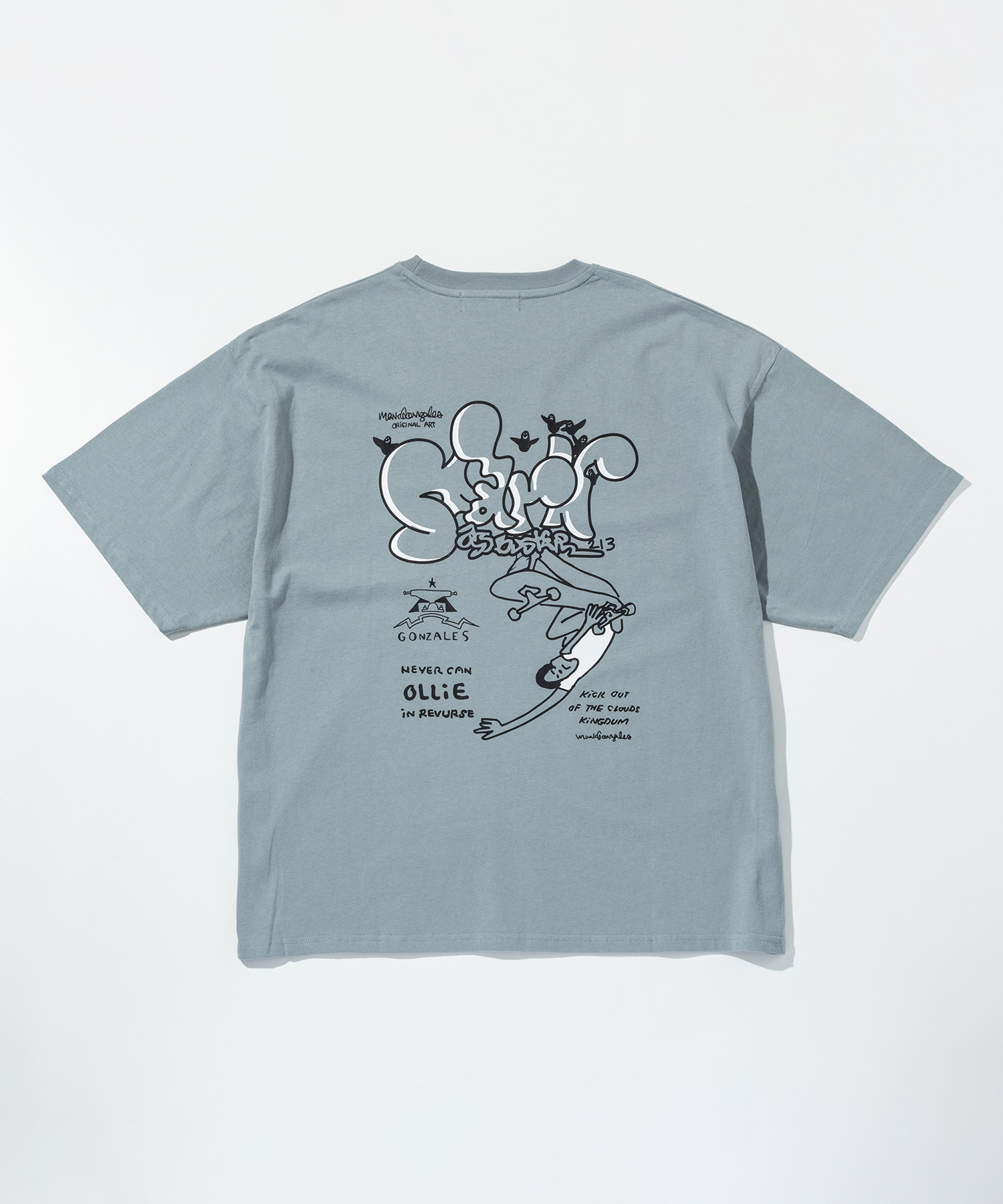 関税なし♪【GLOGANG】Cross Boned ロゴ ★ Tシャツ SENSE OF PLACE｜『WEB限定』Mark Gonzales プリントクルー