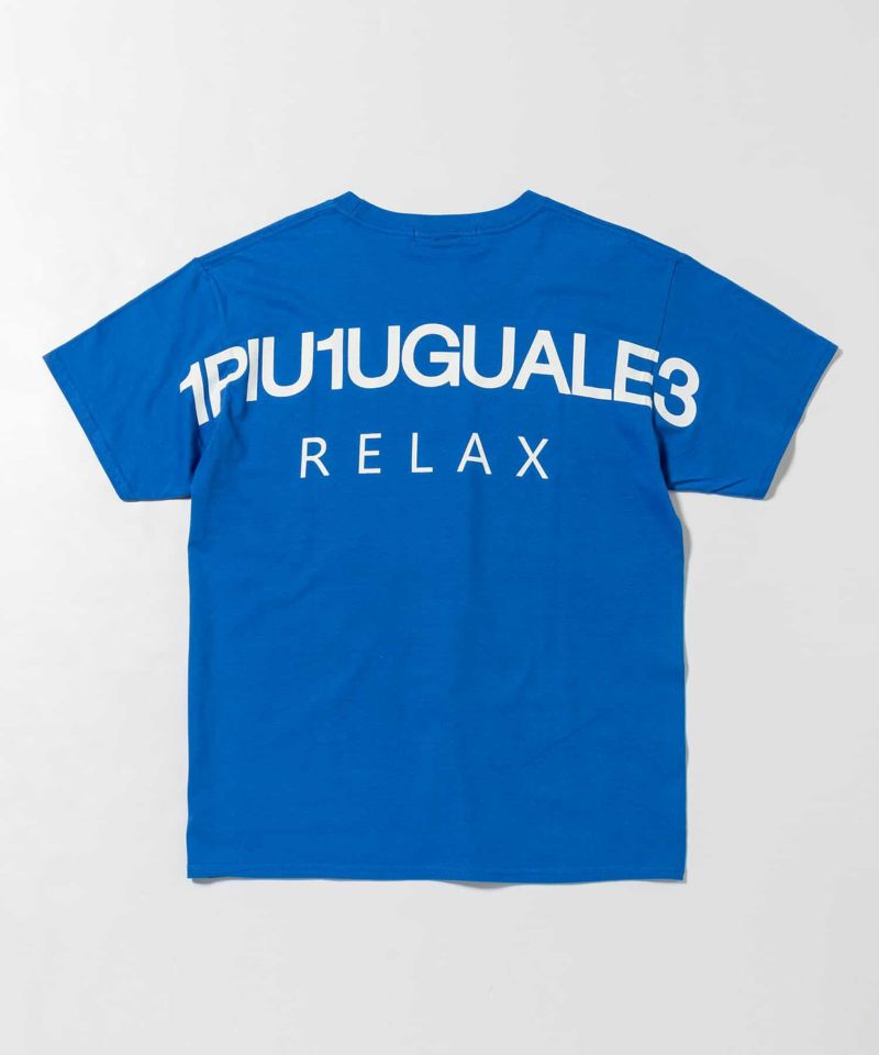 【1PIU1UGUALE3 RELAX】バックロゴプリント 半袖Tシャツ 1PIU1UGUALE3 RELAX(ウノピゥウノウグァーレトレ) バックロゴ