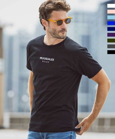 1PIU1UGUALE3 RELAX(ウノピゥウノウグァーレトレ リラックス)フロントロゴプリントTシャツ