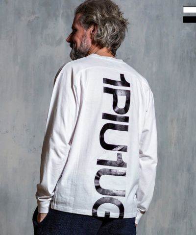 1PIU1UGUALE3 RELAX(ウノピゥウノウグァーレトレ リラックス)バックプリントビッグロングTシャツ