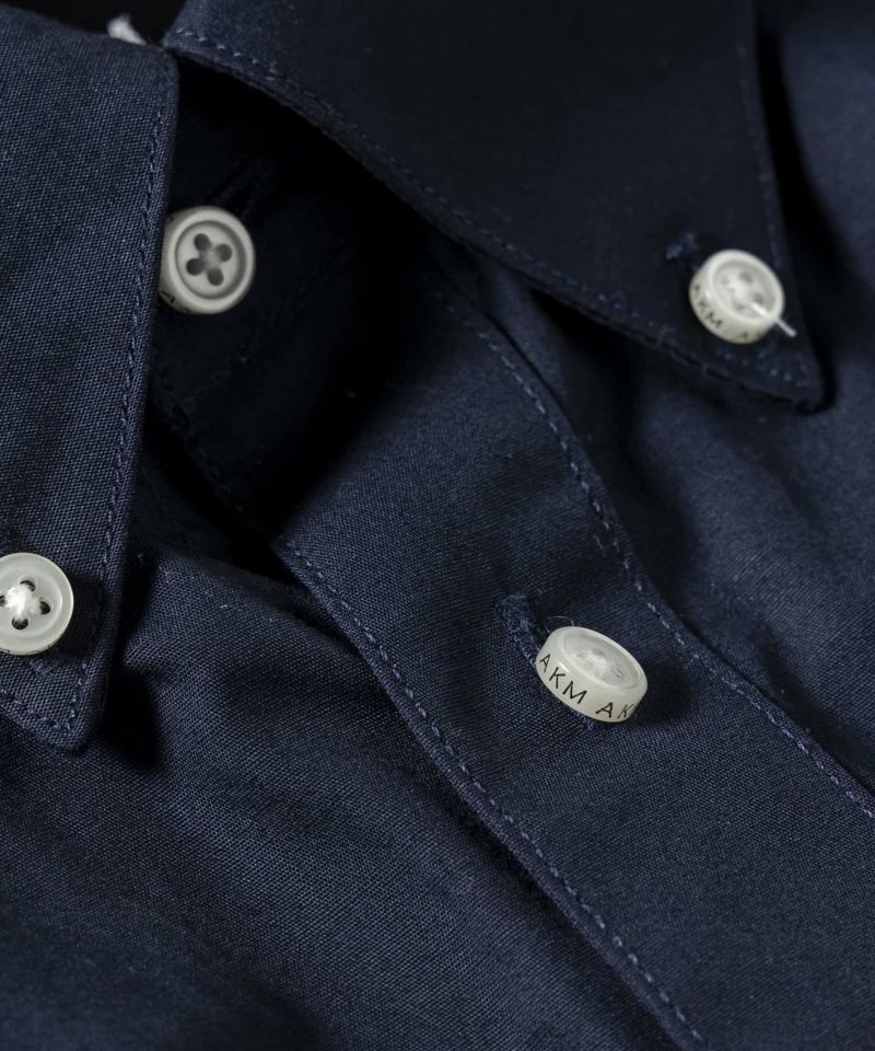 【定価34,700円】AKM ネイビーシャツ NOTO QUALITY リラックスロングシャツ＜ネイビー＞(XS ネイビー