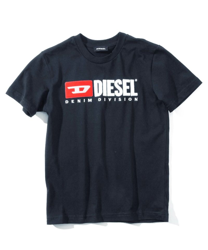 dieselkrapids新品 S DIESEL ブランド ロゴ ニット Tシャツ RAP 紺