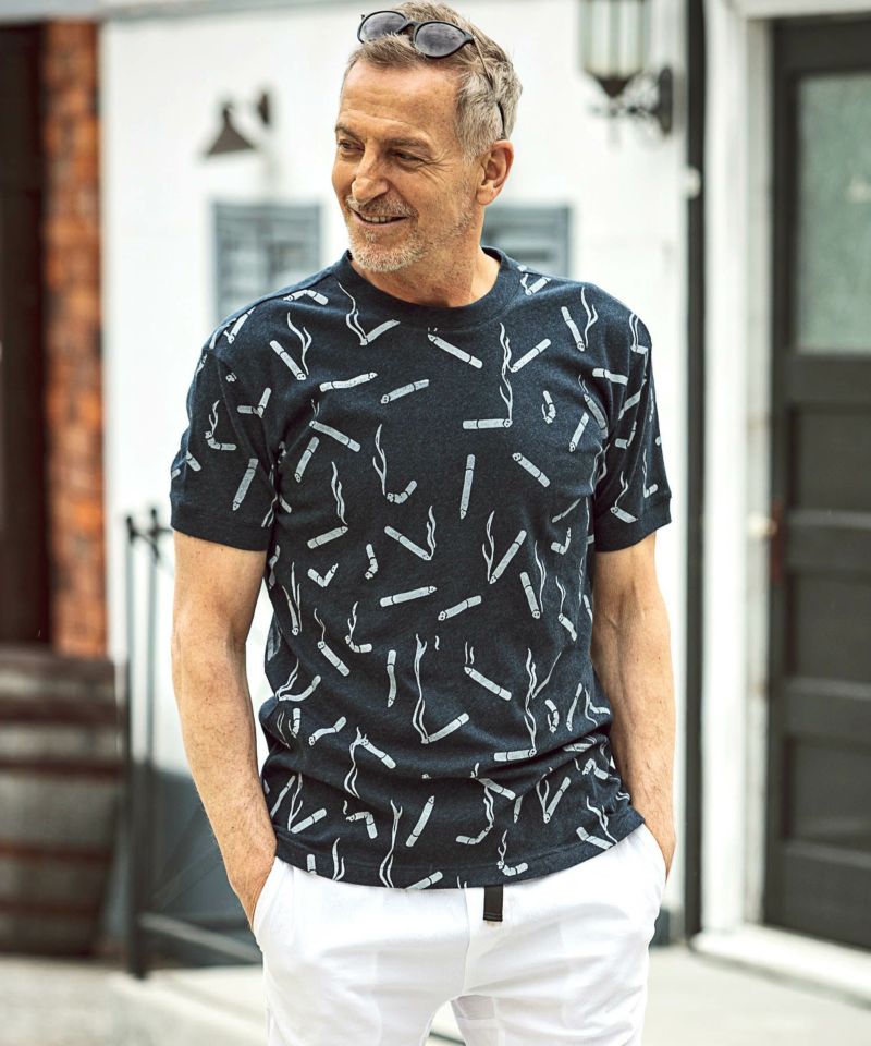VIKTOR&ROLF(ヴィクター＆ロルフ)総柄ジャージーTシャツ
