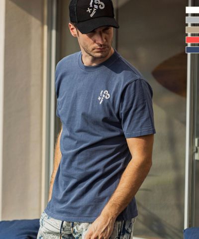 1PIU1UGUALE3 RELAX(ウノピゥウノウグァーレトレ リラックス)ピグメント半袖Tシャツ 9月下旬お届け