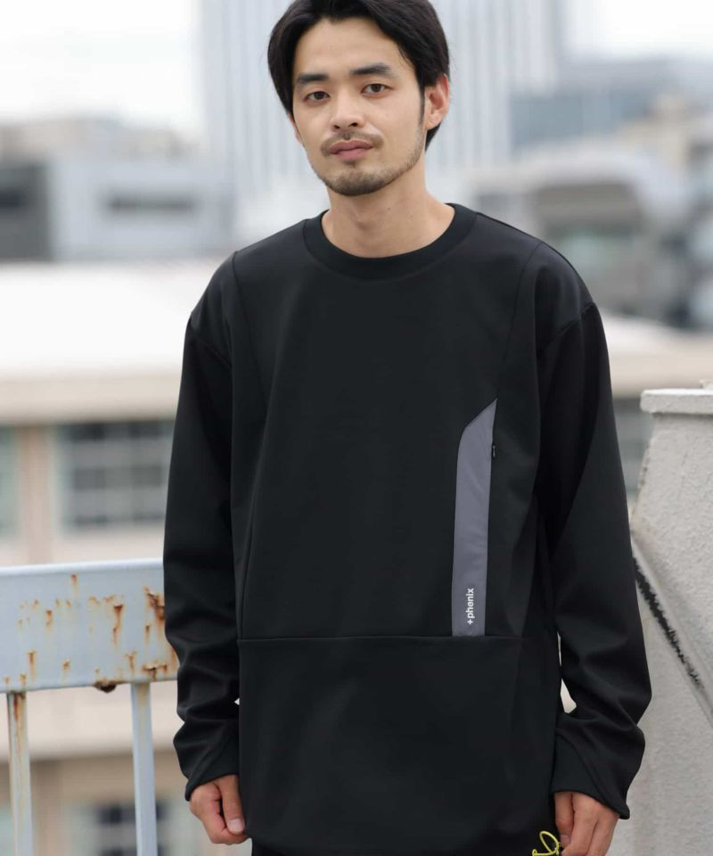 +phenix(プラスフェニックス)Stretch Zip Pocket Tee Tシャツ/長袖/ストレッチ/ポケット |  SHIFFON公式通販サイト｜SHIFFON ONLINE STORE