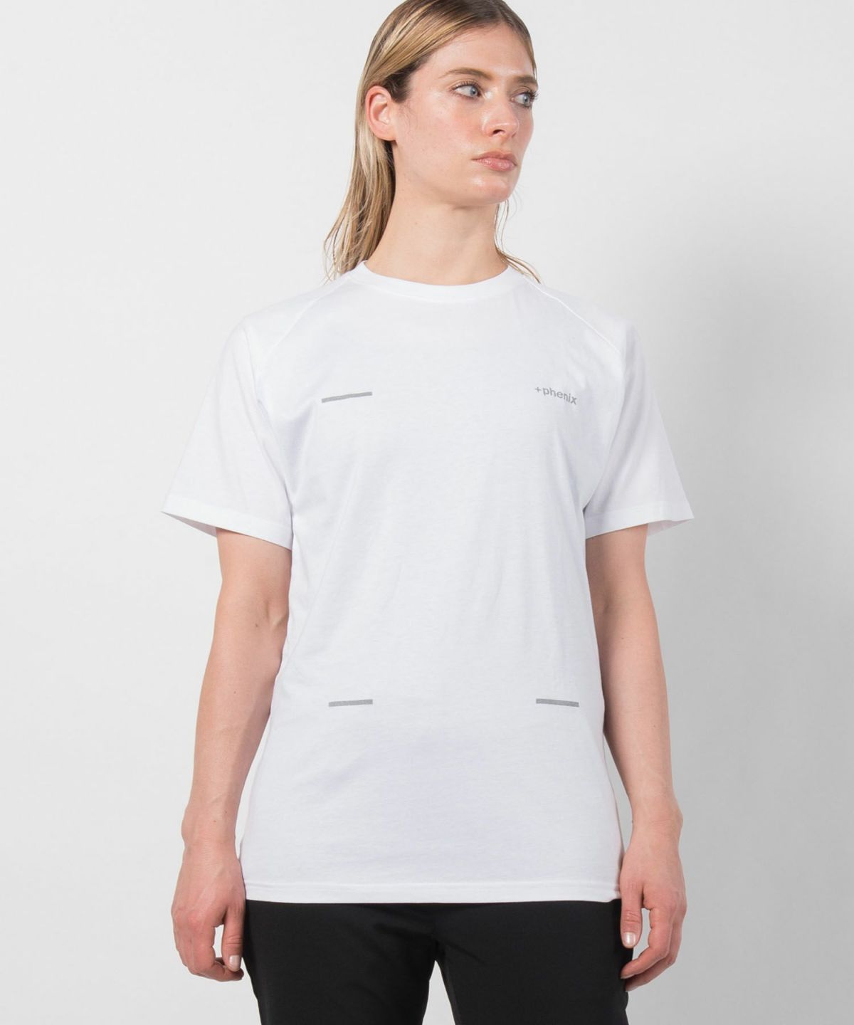 +phenix(プラスフェニックス)速乾 Mesh Parts T-Shirt レディース/Tシャツ/半袖/ロゴ