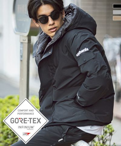 +phenix(プラスフェニックス)GORE-TEX INFINIUM Down Jacket ダウンジャケット/ブルゾン/フード/ゴアテックスインフィニアム