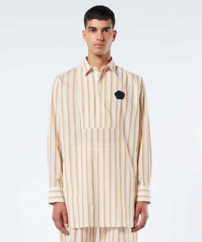 VIKTOR&ROLF(ヴィクター＆ロルフ)ストライププルオーバーロングシャツ