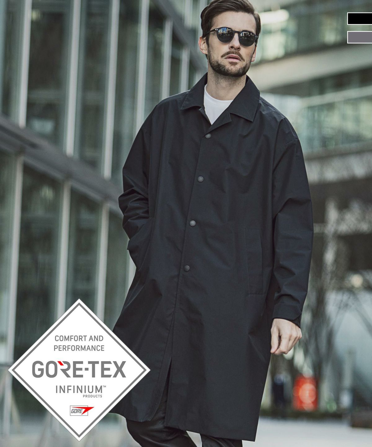 +phenix(プラスフェニックス)GORE-TEX INFINIUM PAINE COAT  ロングコート/ジャケット/撥水/防風/ゴアテックスインフィニアム