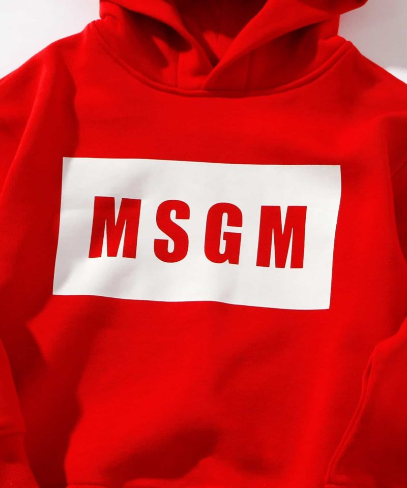 MSGM(エムエスジーエム)Kids & Junior プールオーバーパーカー ...