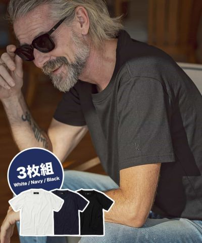 AKM Contemporary(エイケイエムコンテンポラリー)3枚セット 袖刺繍半袖Tシャツ