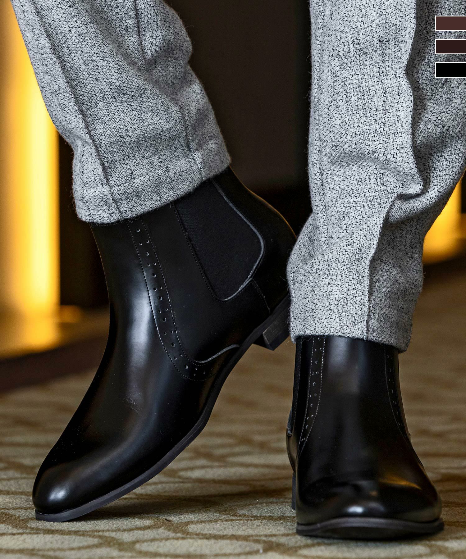 AKM Contemporary(エイケイエムコンテンポラリー)サイドゴアレザー  