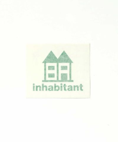 inhabitant(インハビタント)Inhabitant logo sticker ステッカー