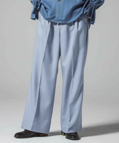 VIKTORu0026ROLF(ヴィクター＆ロルフ)ツータックワイドパンツ/HIGH-CLOSURE PANTS(グレー) |  SHIFFON公式通販サイト｜SHIFFON ONLINE STORE