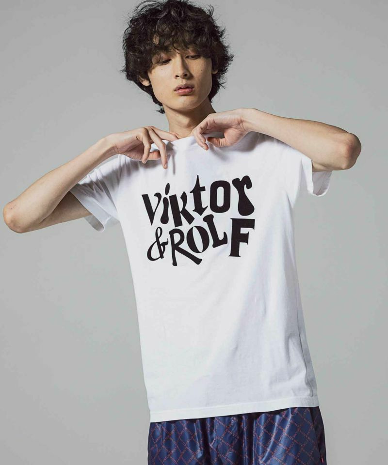 VIKTOR&ROLF(ヴィクター＆ロルフ)VIKTOR&ROLFプリントTシャツ/LOGO T-SHIRT(ホワイト)