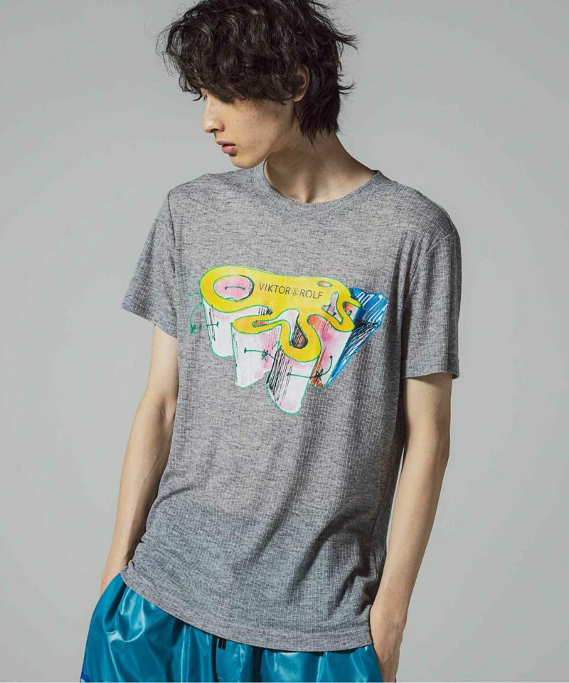 VIKTOR&ROLF(ヴィクター＆ロルフ)デザイナースケッチTシャツ/DESIGNER SKETCH T-SHIRT(グレー) |  SHIFFON公式通販サイト｜SHIFFON ONLINE STORE