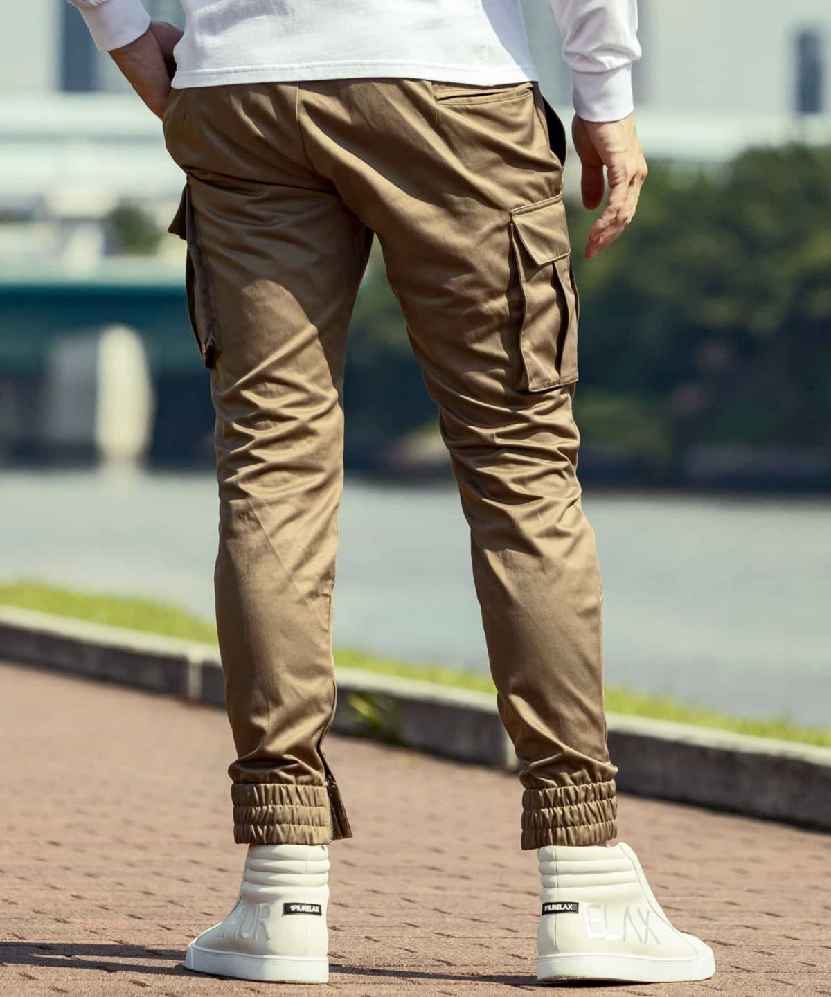 パンツ 1piu1uguale3 EASY RIB CARGO PANTS AKM 1PIU1UGUALE3 RELAX(ウノピゥウノウグァーレトレ リラックス)スリム