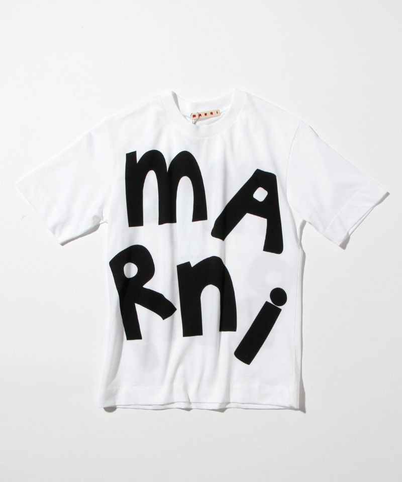 MARNI(マルニ)Kids & Junior ブランドロゴプリント半袖Tシャツ 