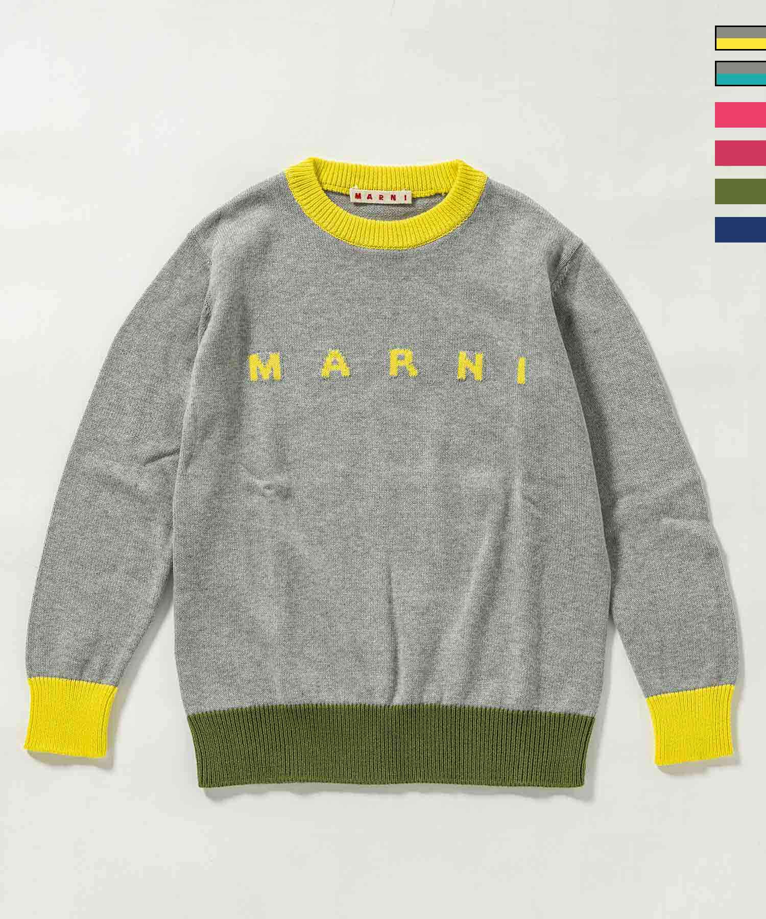 MARNI(マルニ)Kids & Junior ブランドロゴ長袖ニットセーター  