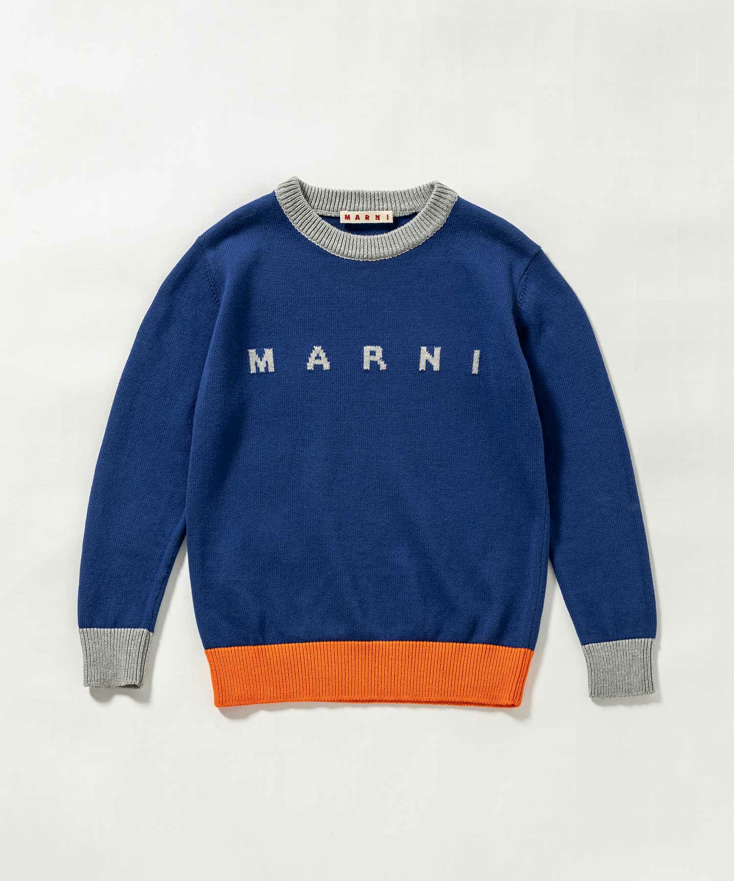 MARNI(マルニ)Kids & Junior ブランドロゴ長袖ニットセーター  
