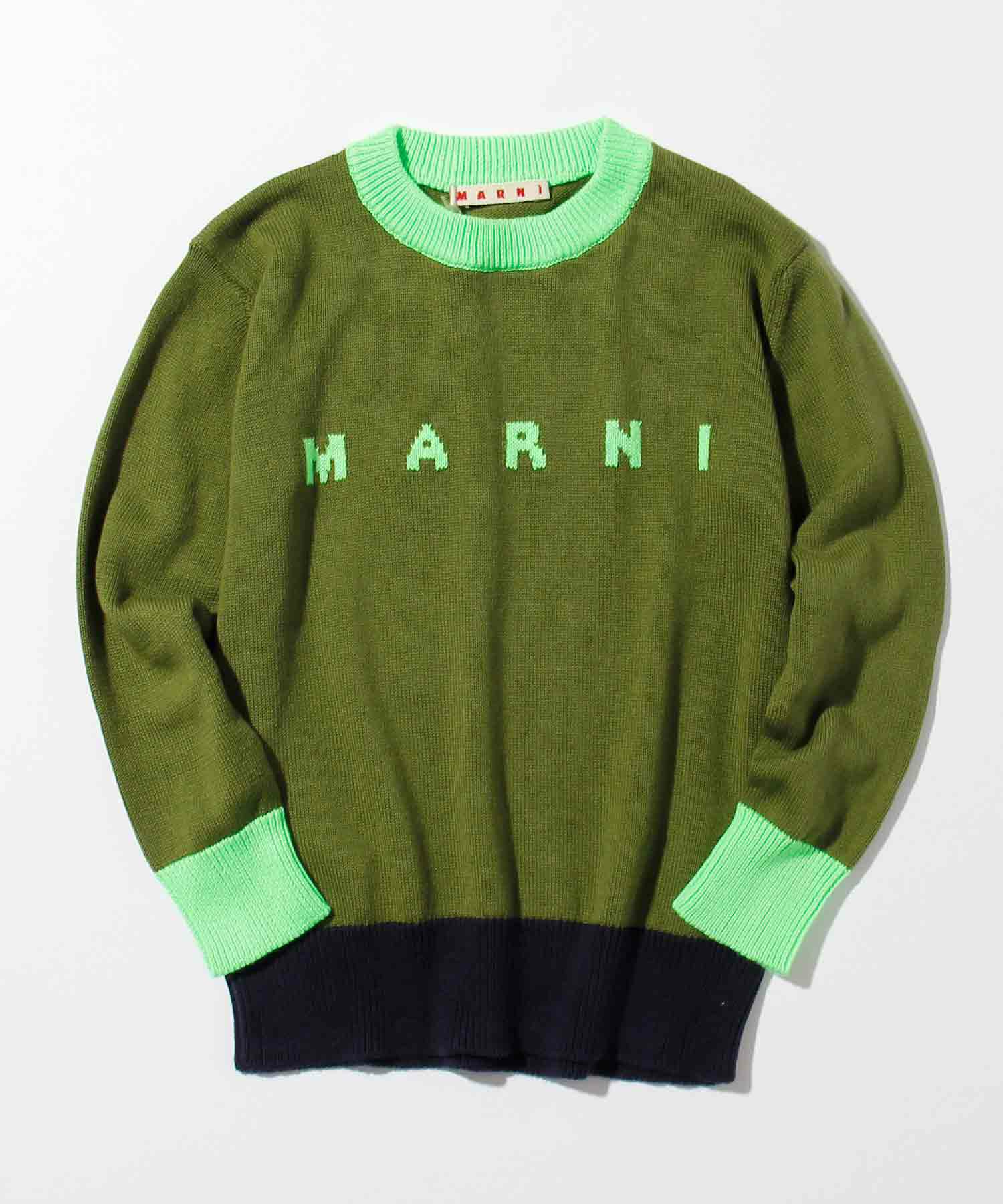 MARNI(マルニ)Kids & Junior ブランドロゴ長袖ニットセーター 