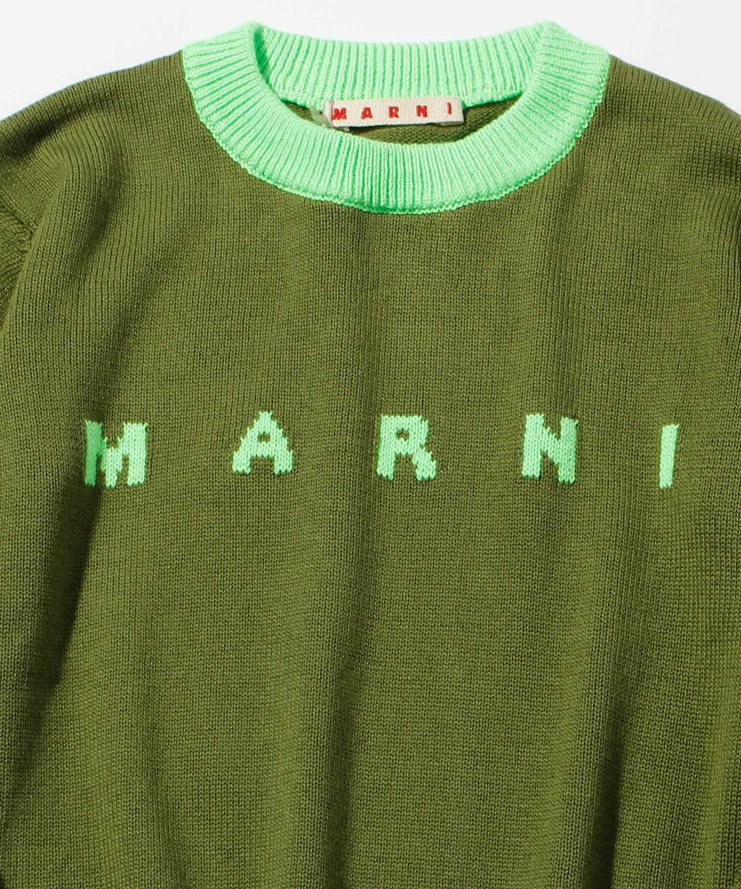 MARNI(マルニ)Kids & Junior ブランドロゴ長袖ニットセーター 