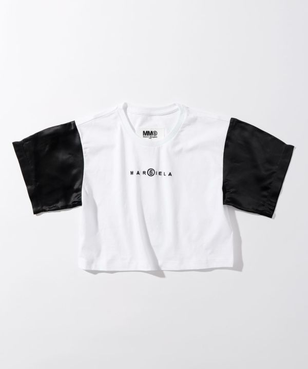 MM6 Maison Margiela(エムエム6 メゾン マルジェラ)Kids & Junior バイカラー半袖Tシャツカットソー |  SHIFFON公式通販サイト｜SHIFFON ONLINE STORE