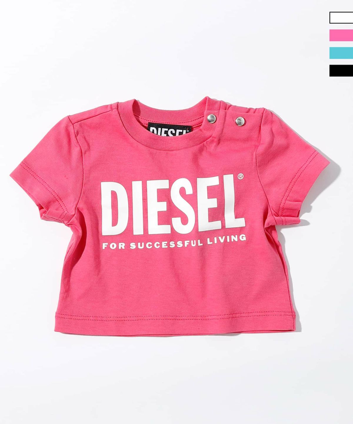 DIESEL(ディーゼル)Baby ブランドロゴプリント半袖Tシャツ