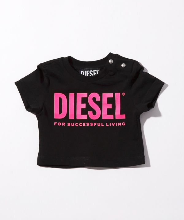 DIESEL(ディーゼル)Baby ブランドロゴプリント半袖Tシャツカットソー