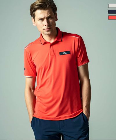 EMPORIO ARMANI EA7(イーエーセブン)GOLF PRO M POLO ST PQ/ゴルフ/ポロシャツ/半袖/エンポリオ アルマーニ