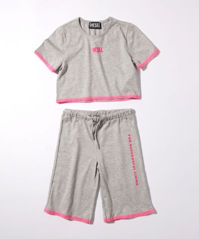 DIESEL(ディーゼル)Kids & Junior ハーフスリーブ＆ロングパンツセットアップルームウェア