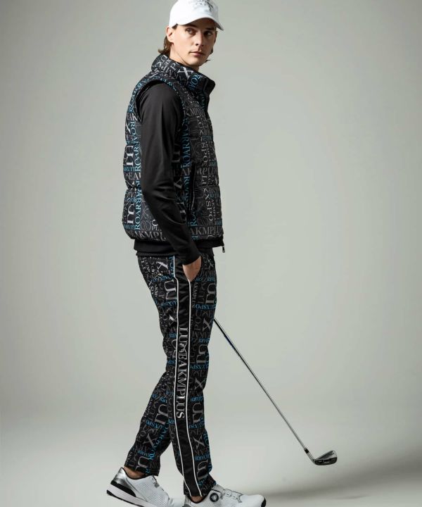 LUXEAKMPLUS×roar(リュクスエイケイエムプラス)ゴルフ 総柄ロゴ中綿