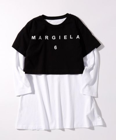 MM6 Maison Margiela(エムエム6 メゾン マルジェラ)Kids & Junior ブランドロゴ長袖ワンピース