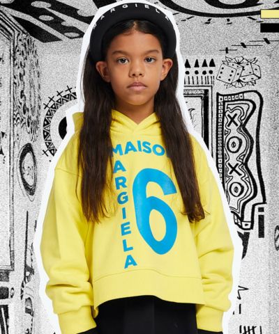 MM6 Maison Margiela(エムエム6 メゾン マルジェラ)Kids & Junior ブランドロゴ長袖フーディー