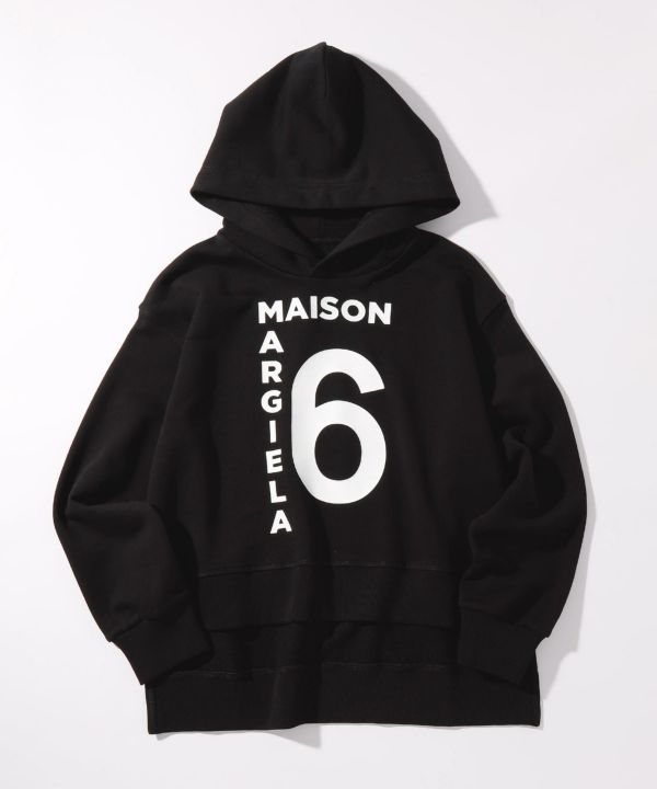 MM6 Maison Margiela カットオフフーディー コート ブラック MM6 Maison Margiela カットオフフーディー コート ブラック
