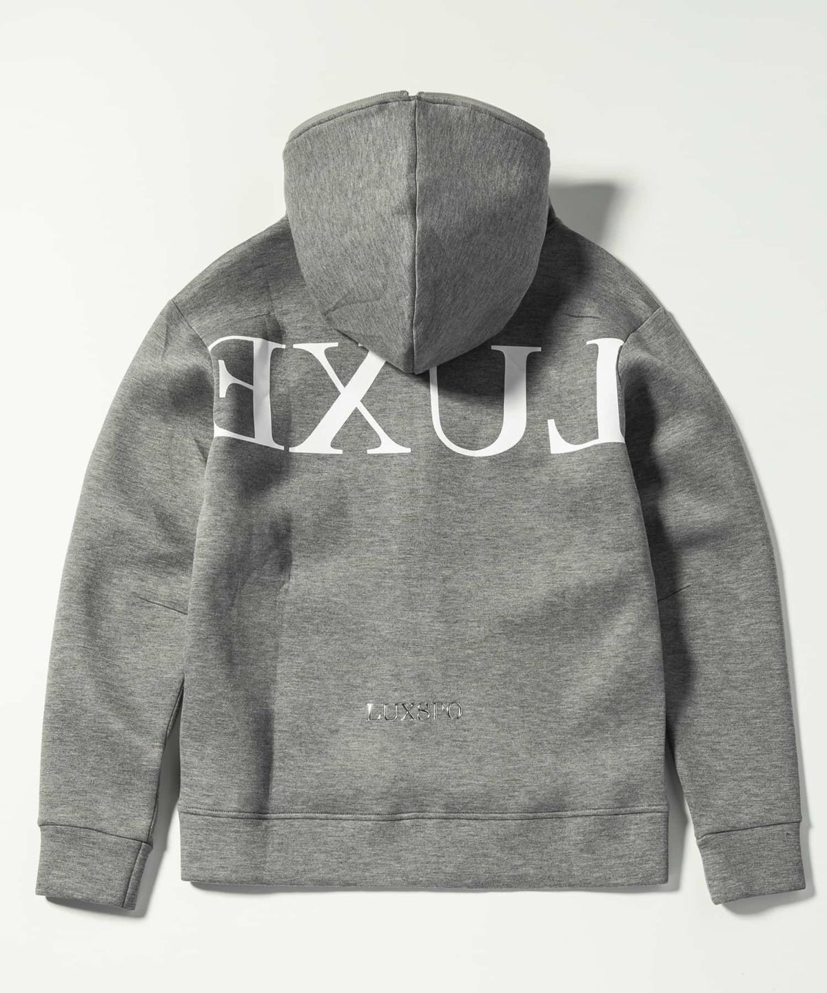 ラグスタイル LUXSTYLE バックロゴ箔プリントZIPパーカー