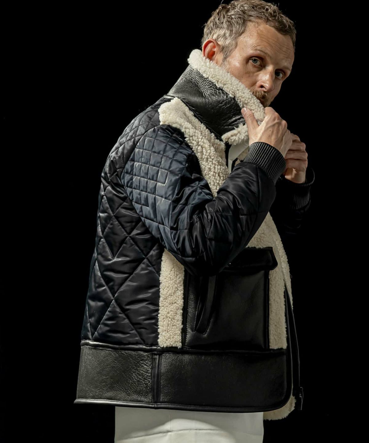 C DIEM(カルペディエム)Mouton Grizzly Deformation Kilt Jacket