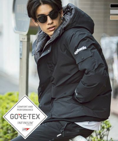 +phenix(プラスフェニックス)GORE-TEX INFINIUM Down Jacket ダウンジャケット/ブルゾン/フード/ゴアテックスインフィニアム 9月下旬お届け