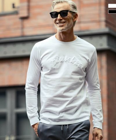 1PIU1UGUALE3 RELAX(ウノピゥウノウグァーレトレ リラックス)ダブルシルケットサガラ刺繍ロングTシャツ