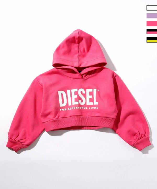 DIESEL(ディーゼル)Kids & Junior ブランドロゴブリント長袖パーカー