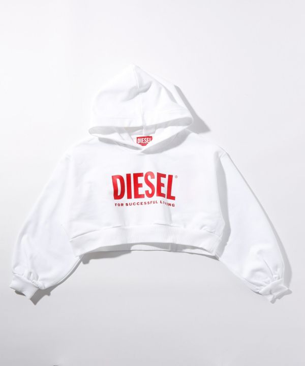 DIESEL(ディーゼル)Kids & Junior ブランドロゴブリント長袖パーカー