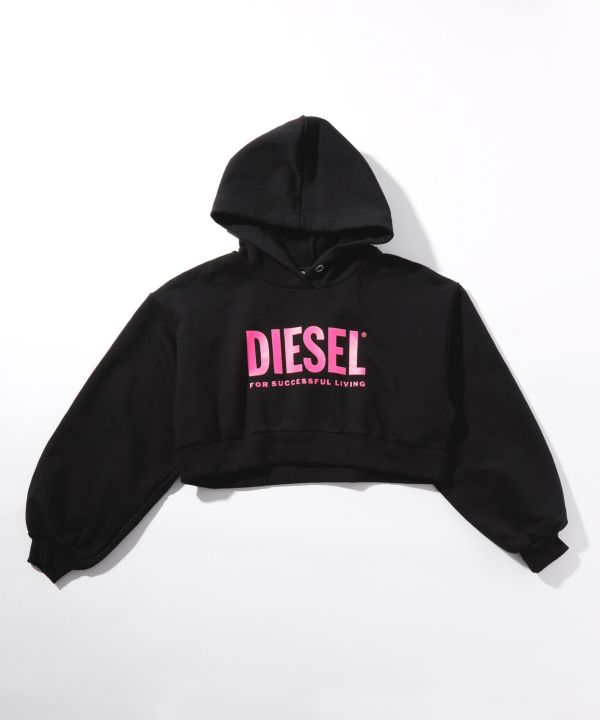 DIESEL(ディーゼル)Kids & Junior ブランドロゴブリント長袖パーカー