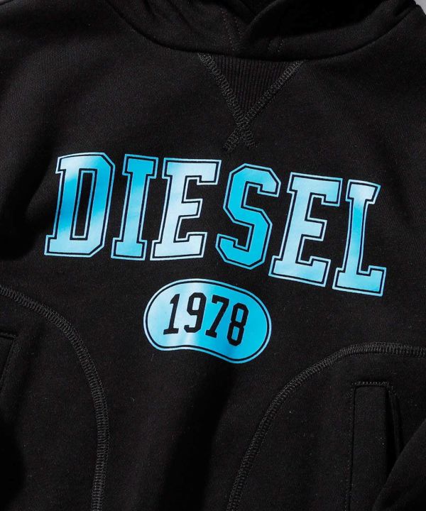 diesel ロゴパーカー 袖柄