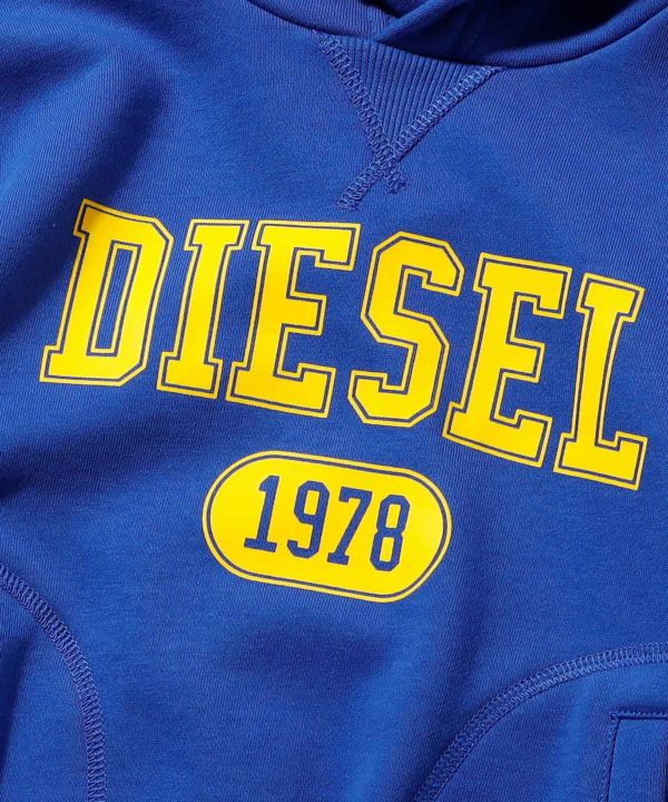 DIESEL(ディーゼル)Kids & Junior ブランドロゴブリント長袖パーカー