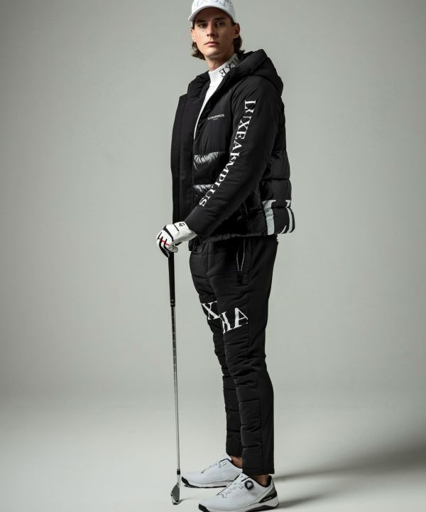 LUXEAKMPLUS(リュクスエイケイエムプラス)ゴルフ 中綿ロゴテーパード