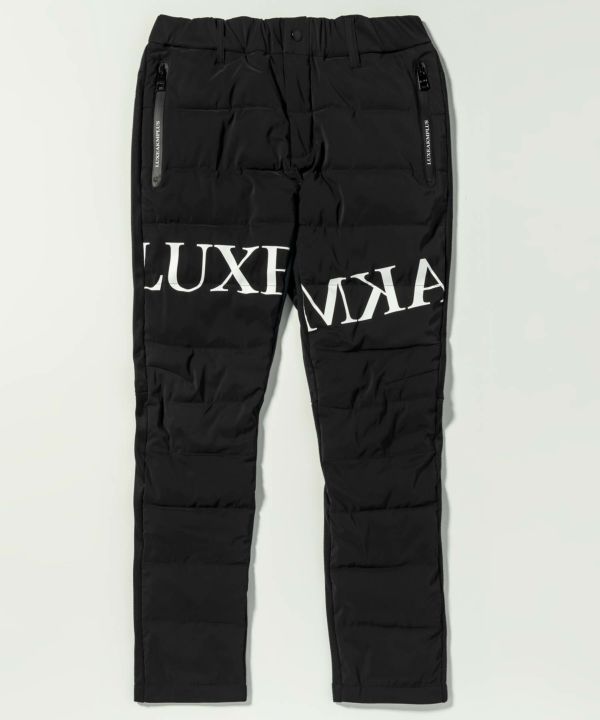 LUXEAKMPLUS(リュクスエイケイエムプラス)ゴルフ 中綿ロゴテーパード