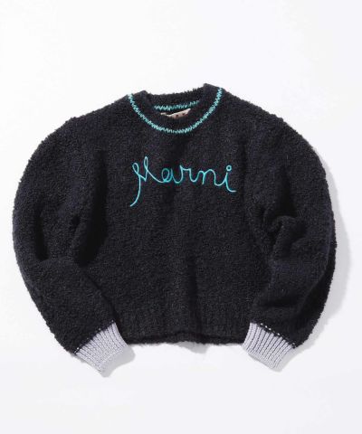 MARNI（マルニ）Kids & Junior ワンポイントデザインカーディガン-