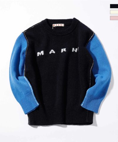 新品未使用　MARNI  マルニ　Kids ロゴ　長袖　コットンニット　セーター