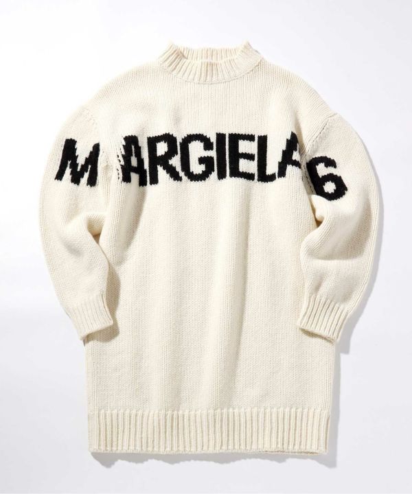 MM6 Maison Margiela ハイネックロゴニットワンピース16