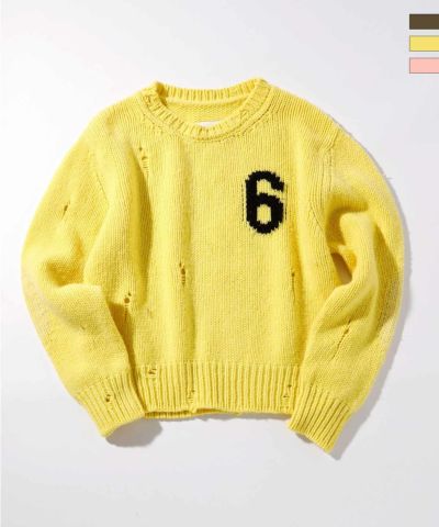MM6 Maison Margiela(エムエム6 メゾン マルジェラ)Kids & Junior ワンポイント長袖ニット